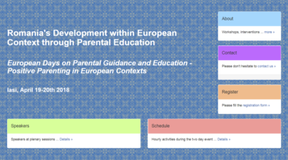 European Days on Parental Guidance and Education – Positive Parenting in European Contexts
