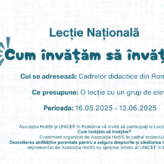 Lecția Națională – Cum învățăm să învățăm?