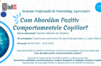 Sesiunea Națională de Parenting Apreciativ – Cum abordăm pozitiv comportamentele copiilor?